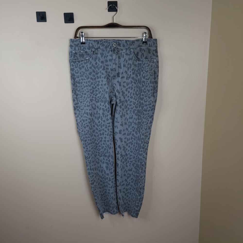 STS Blue Ellie Leopard High Rise Skinny Crop Jeans Size 31